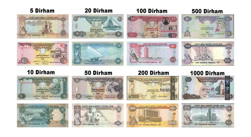 Dirhams in Dubai