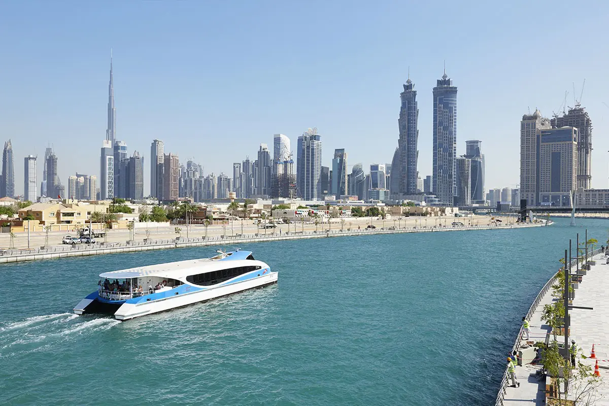 The Dubai water canal in Dubai