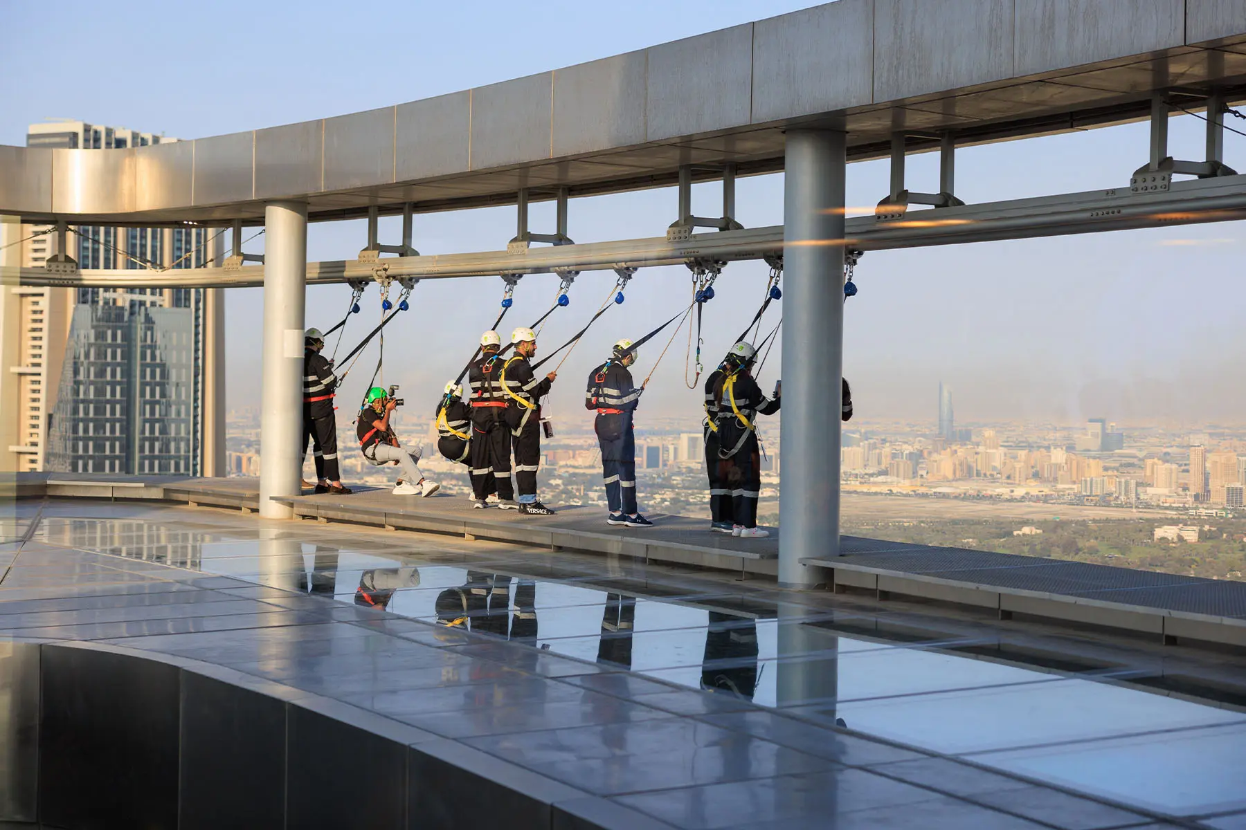 Edge walk by sky view dubai