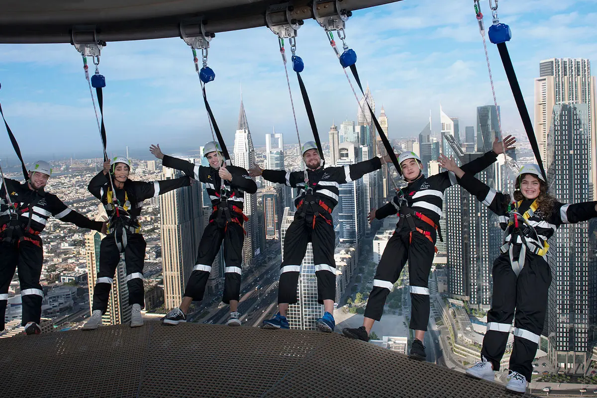 The Edge walk in Dubai