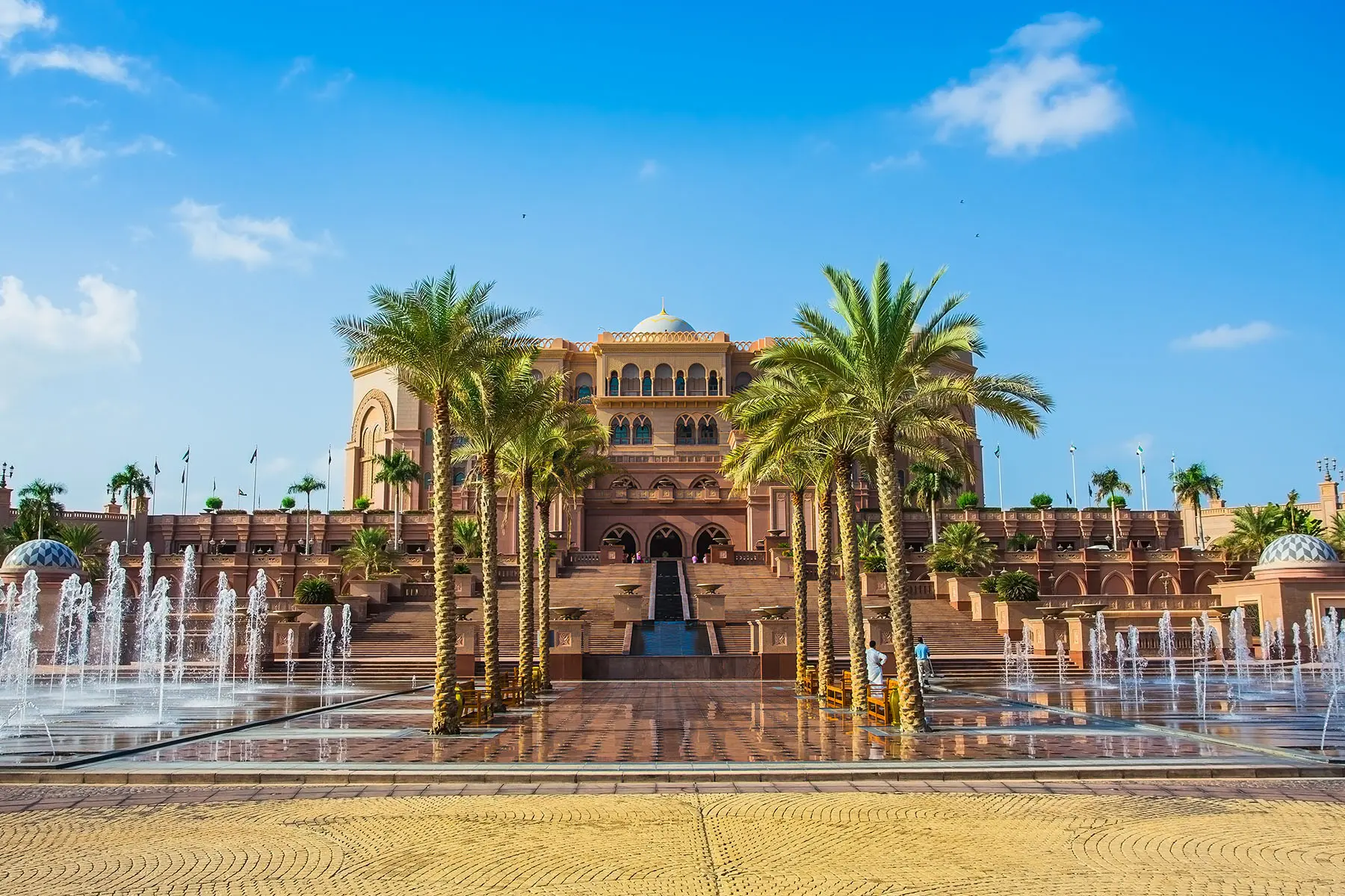 The Emirates palace hotel in Abu Dhabi