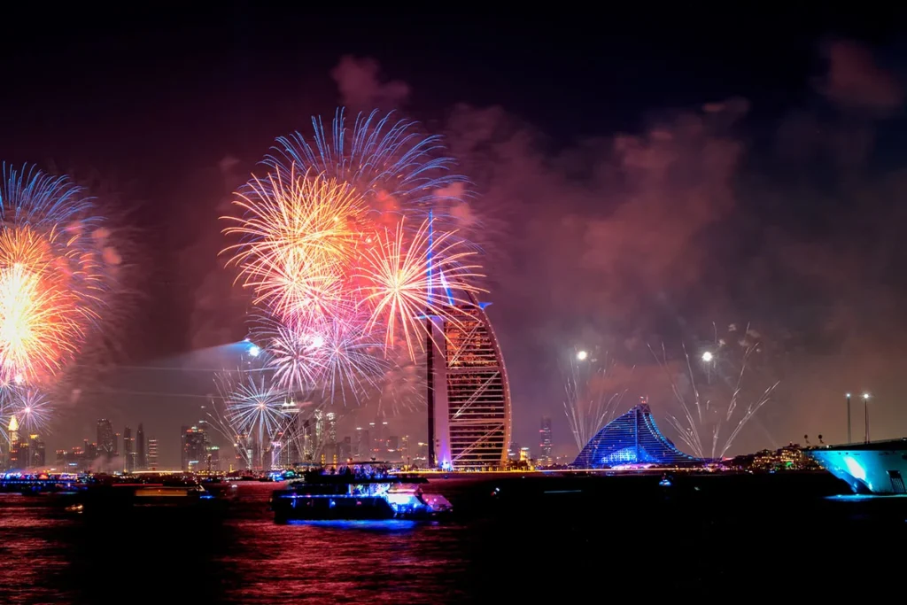 Firework Burj al Arab in Dubai