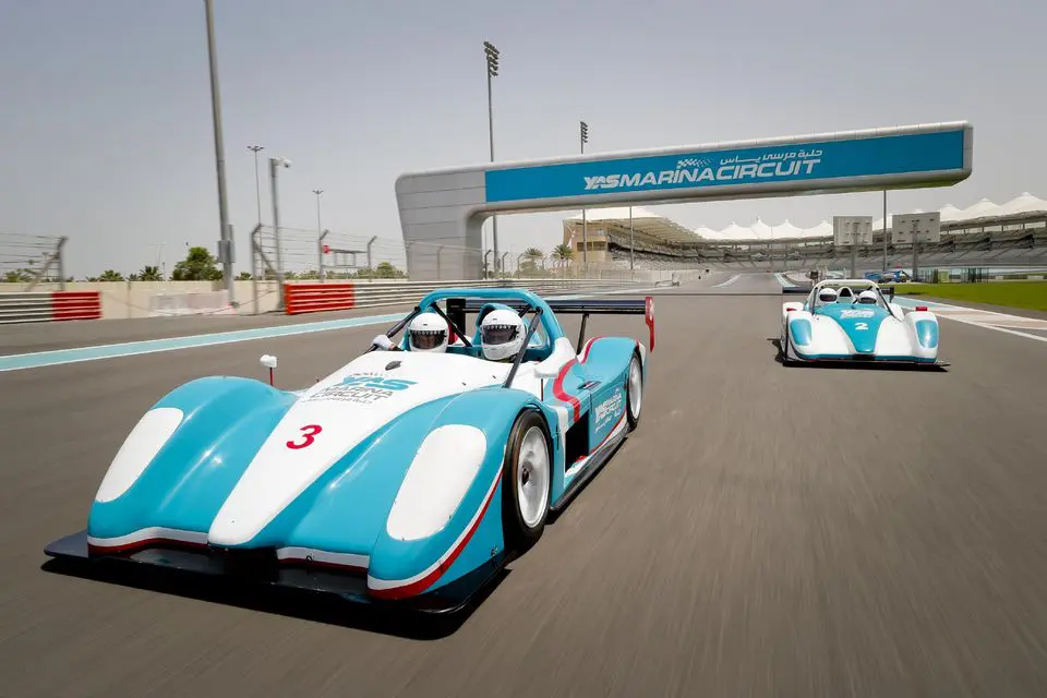 Racing with a Radical on the Yas Marina circuit in Abu Dhabi