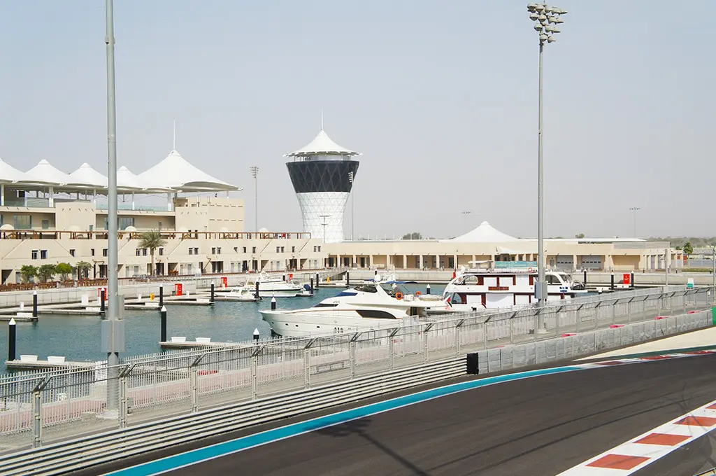 Yas Marina circuit in Abu Dhabi